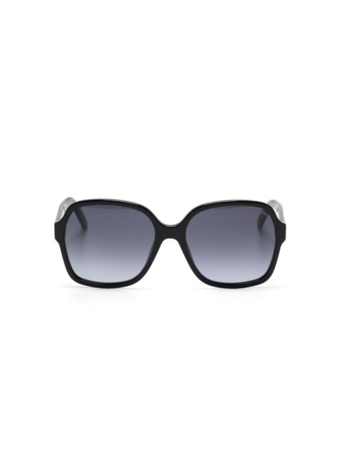 Marc Jacobs logo-engraved oversize-frame sunglasses