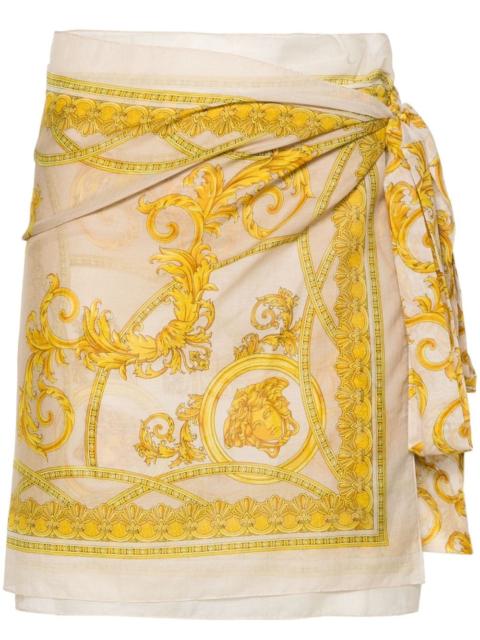 VERSACE Barocco-print beach cover-up