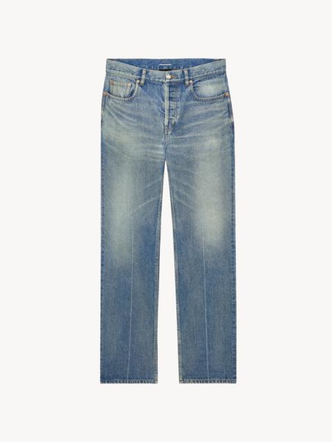 SAINT LAURENT TAPERED MID RISE JEANS