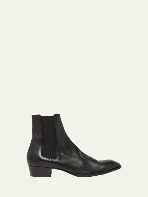 SAINT LAURENT Men's Stanton Leather Chelsea Boots