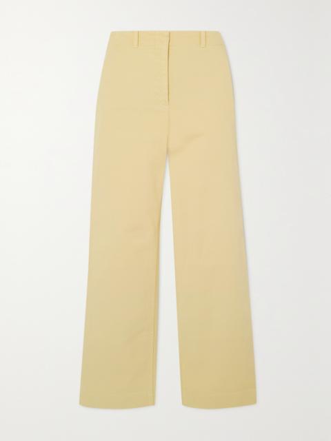 Loro Piana Cloutier Cotton-blend Twill Straight-leg Pants
