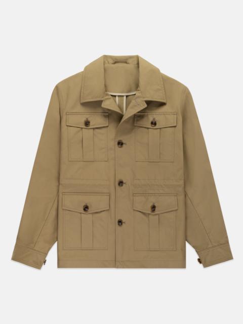 J. PRESS MADE-IN-ENGLAND COTTON SAFARI JACKET