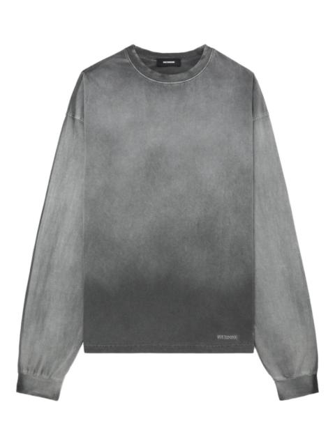 We11done long-sleeve washed-effect T-shirt