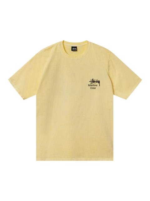 Stüssy Stussy x Martine Rose Collage Pigment Dyed Tee 'Lemon'