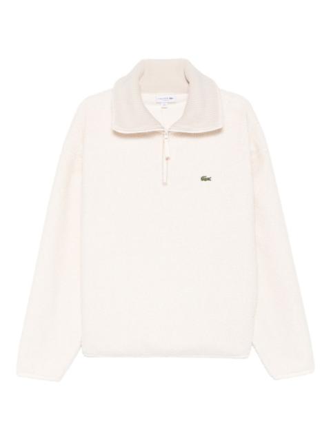 LACOSTE zip collar sweater