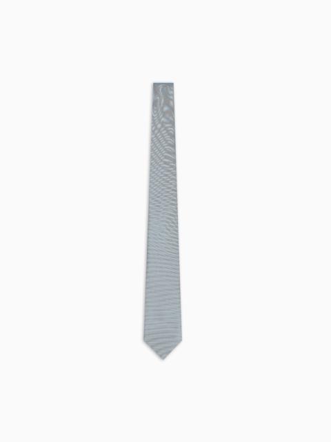 EMPORIO ARMANI Ottoman-style pure silk tie