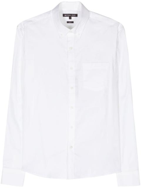 MICHAEL KORS logo-embroidered cotton shirt