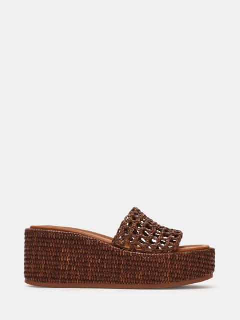 STEVE MADDEN BRANDY BROWN RAFFIA