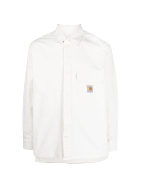 Carhartt logo-patch cotton shirt