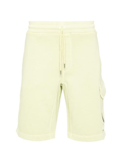 Lens-detail cotton shorts