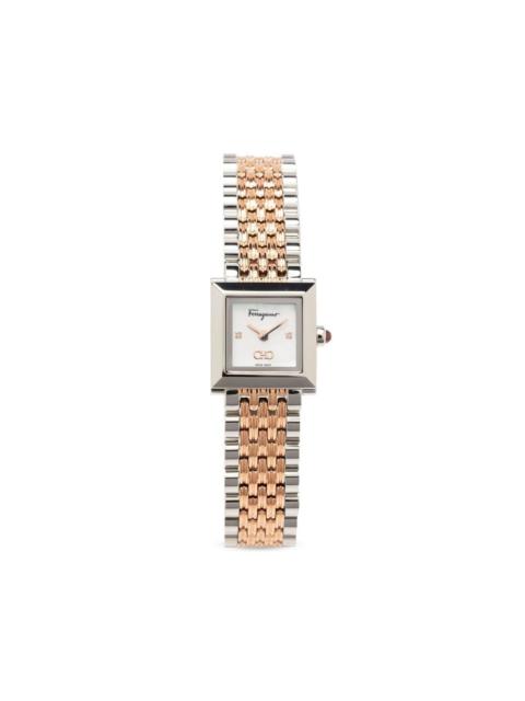 FERRAGAMO Square quartz 19mm