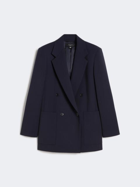 WEEKEND Max Mara Double-breasted technical wool blazer - BLACK