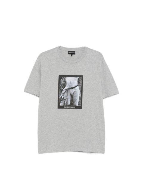 EMPORIO ARMANI Printed cotton t-shirt
