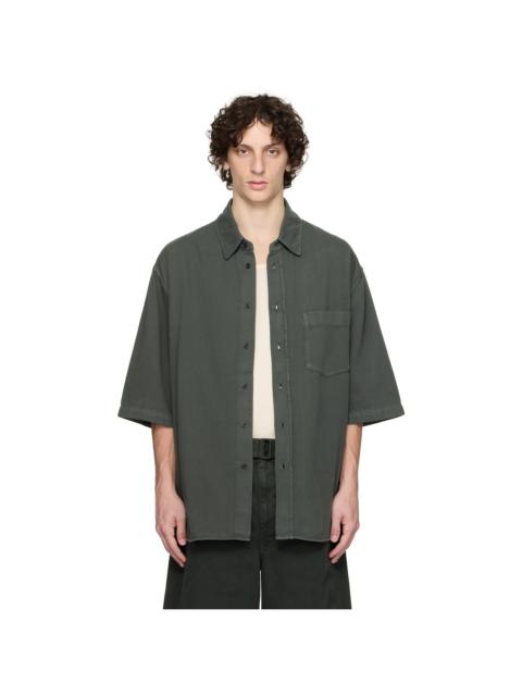 Gray S/S Denim Shirt