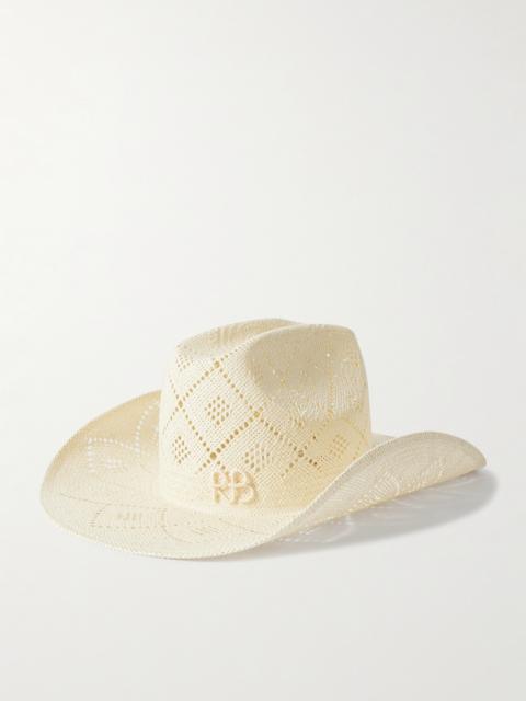 RUSLAN BAGINSKIY Cowboy Embroidered Straw Hat