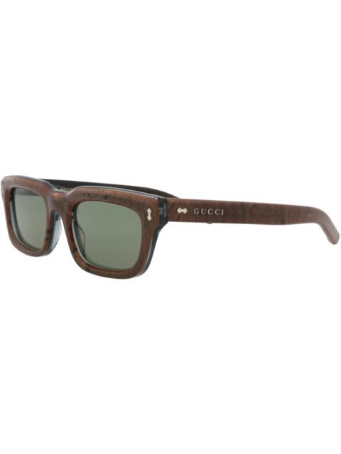 GUCCI Gucci Square-Frame Acetate Sunglasses Blue Blue Green (GG1524S-30014803-003)