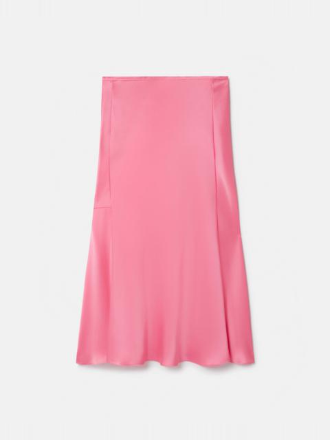 Double Satin Bias Cut Midi Skirt