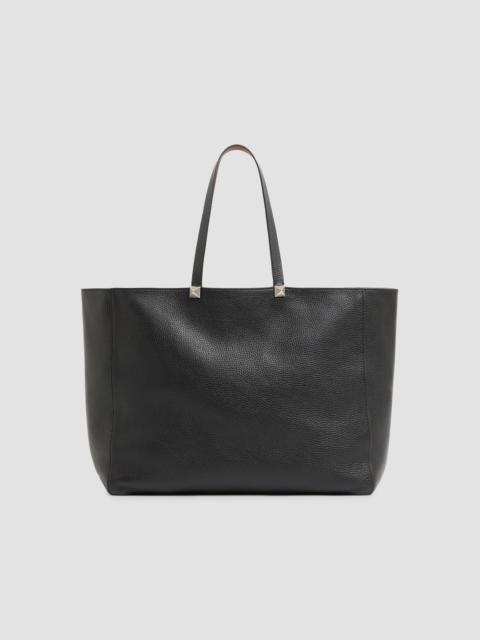Valentino Men's Rockstud Reversible Elk Print Calfskin Tote - Black