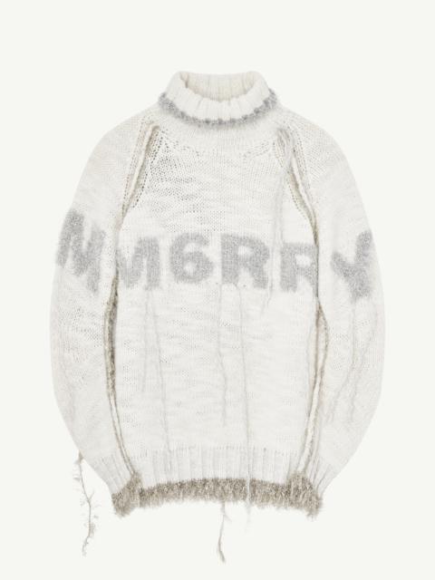 MM6 Maison Margiela Logo Christmas sweater