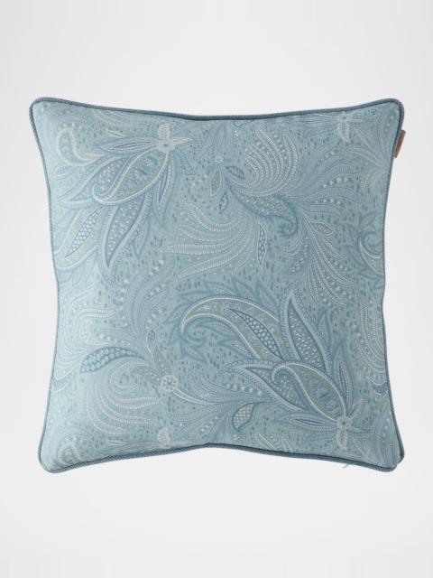 Etro Calathea Embroidered Reversible Decorative Pillow, 18" x 19"