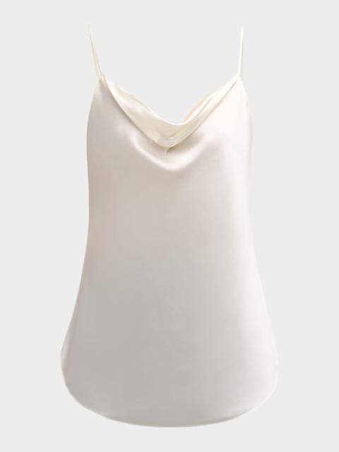 Cinq à Sept Marta Cowl-Neck Silk Camisole