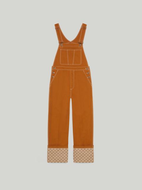 GUCCI Canvas overall with Interlocking G patch