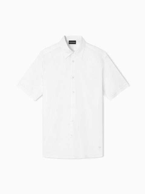 EMPORIO ARMANI STRETCH PIMA COTTON SHIRT