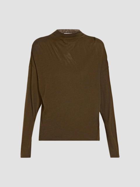 Vince Women's Relaxed Funnel Neck Top - Pinewood