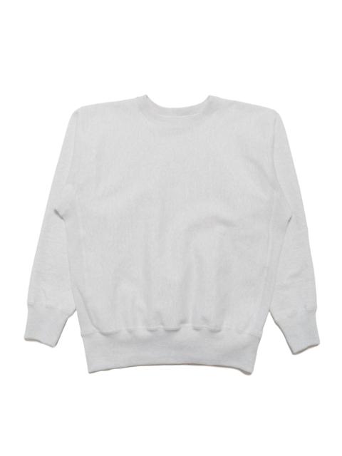 The Real McCoys MC20114 Heavyweight Crewneck Sweatshirt Silver Grey