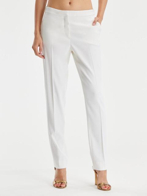 Oscar de la Renta ZIP FRONT STRAIGHT LEG PANTS