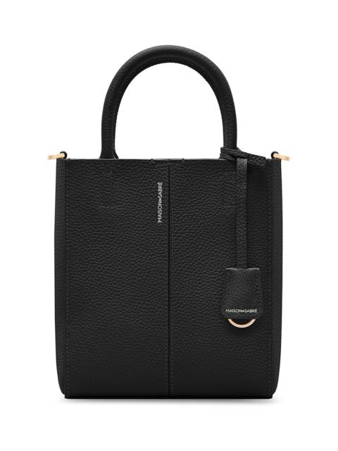 MAISON de SABRÉ Women's Mini Leather Soft Tote Bag - Rouge Noir