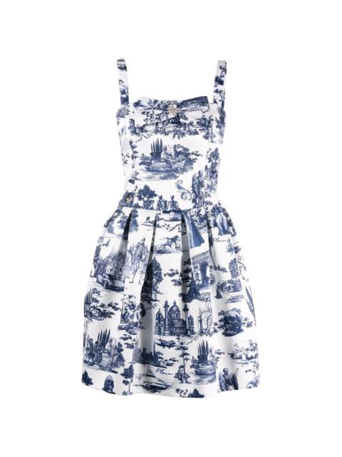 En Plein Air print mini dress