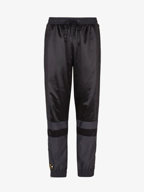 FENDI Black tech satin pants