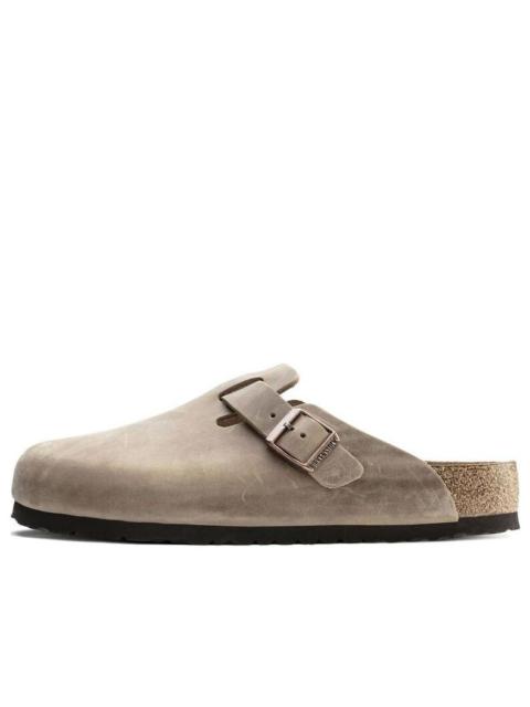 BIRKENSTOCK Birkenstock Boston Soft Footbed Regular 'Oiled Leather Tobacco Brown' 1018147
