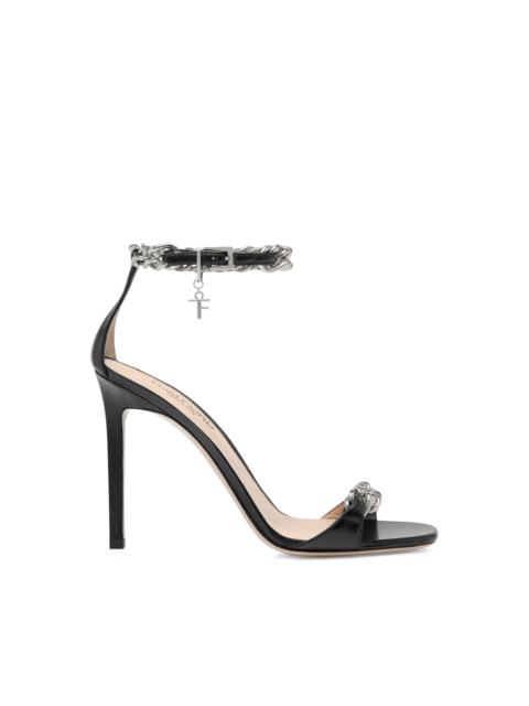 SHINY LEATHER ZENITH SANDAL