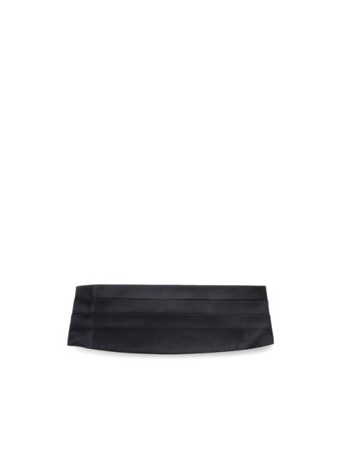 Brunello Cucinelli pleated satin cummerbund