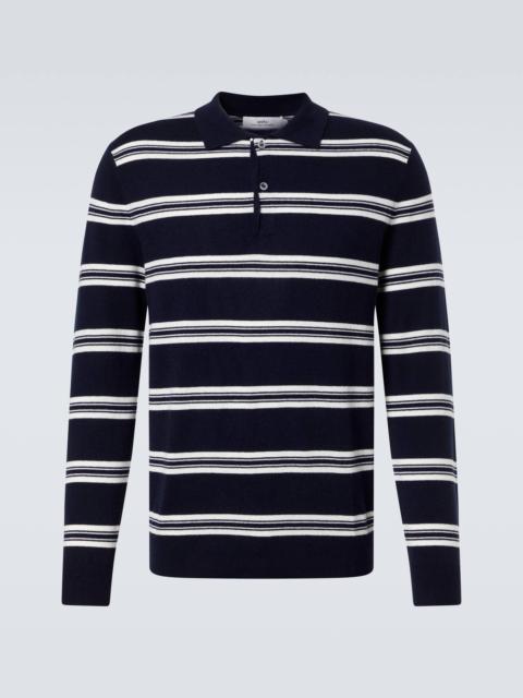 arch4 Mr Swansea striped cashmere polo sweater