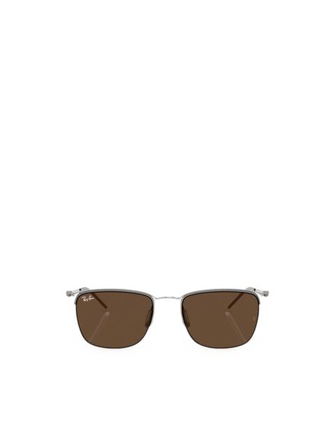 Ray-Ban semi-rim square-frame sunglasses