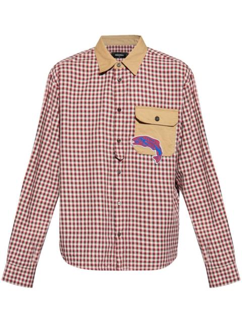 DSQUARED2 plaid-check pattern cotton shirt