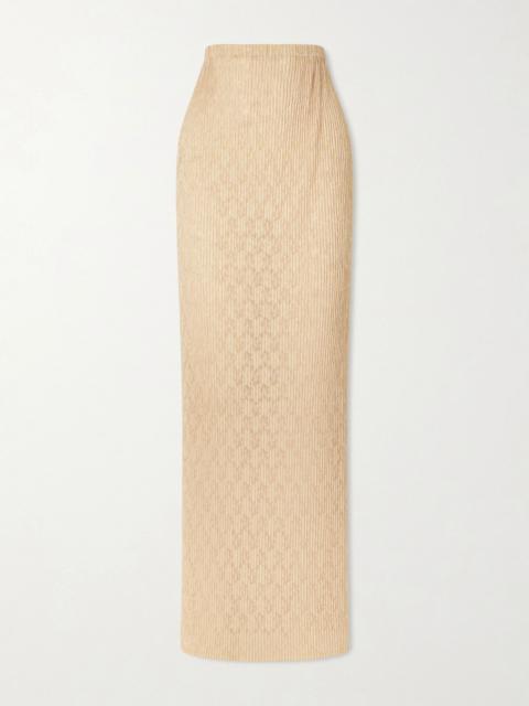 The Row Bandi lace maxi skirt Cream