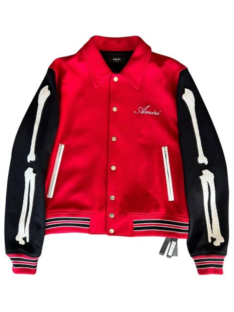 AMIRI Chicago Exclusive Bones Varsity Jacket "Red / Black" EXMOS205 610