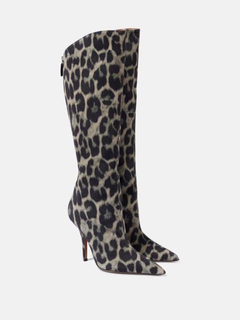 PARIS TEXAS Jessica 105 calf hair knee-high boots