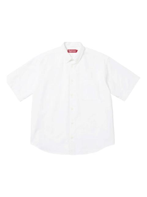 Supreme Supreme SS26 Loose Fit Oxford S/S Shirt 'White' SUP-SS26-158-WHT