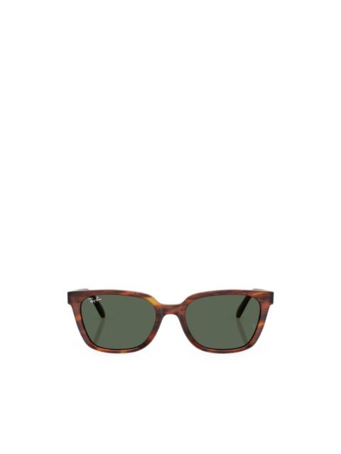 Ray-Ban striped square-frame sunglasses