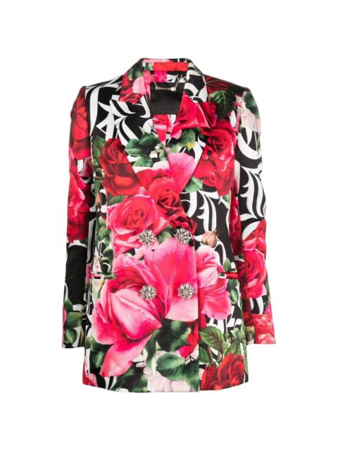 Romance floral-print blazer