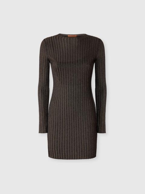 Missoni Ribbed viscose lamé mini dress