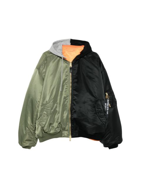 x Alpha Industries Split bomber jacket