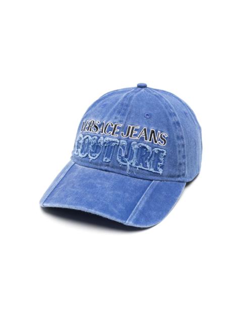 VERSACE JEANS COUTURE logo-embroidered denim cap