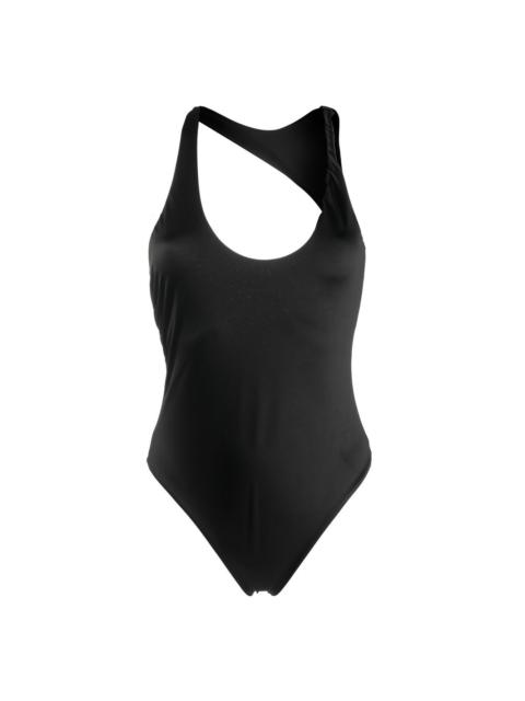 asymmetric cut-out swimsuit