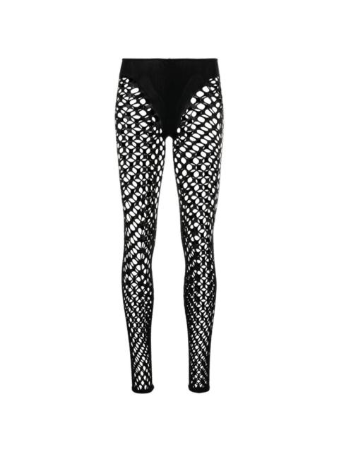 Jean Paul Gaultier perforated mesh leggings